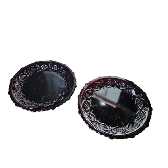 Avon Other - Vintage Avon Red Glass Bread And Butter Plates.